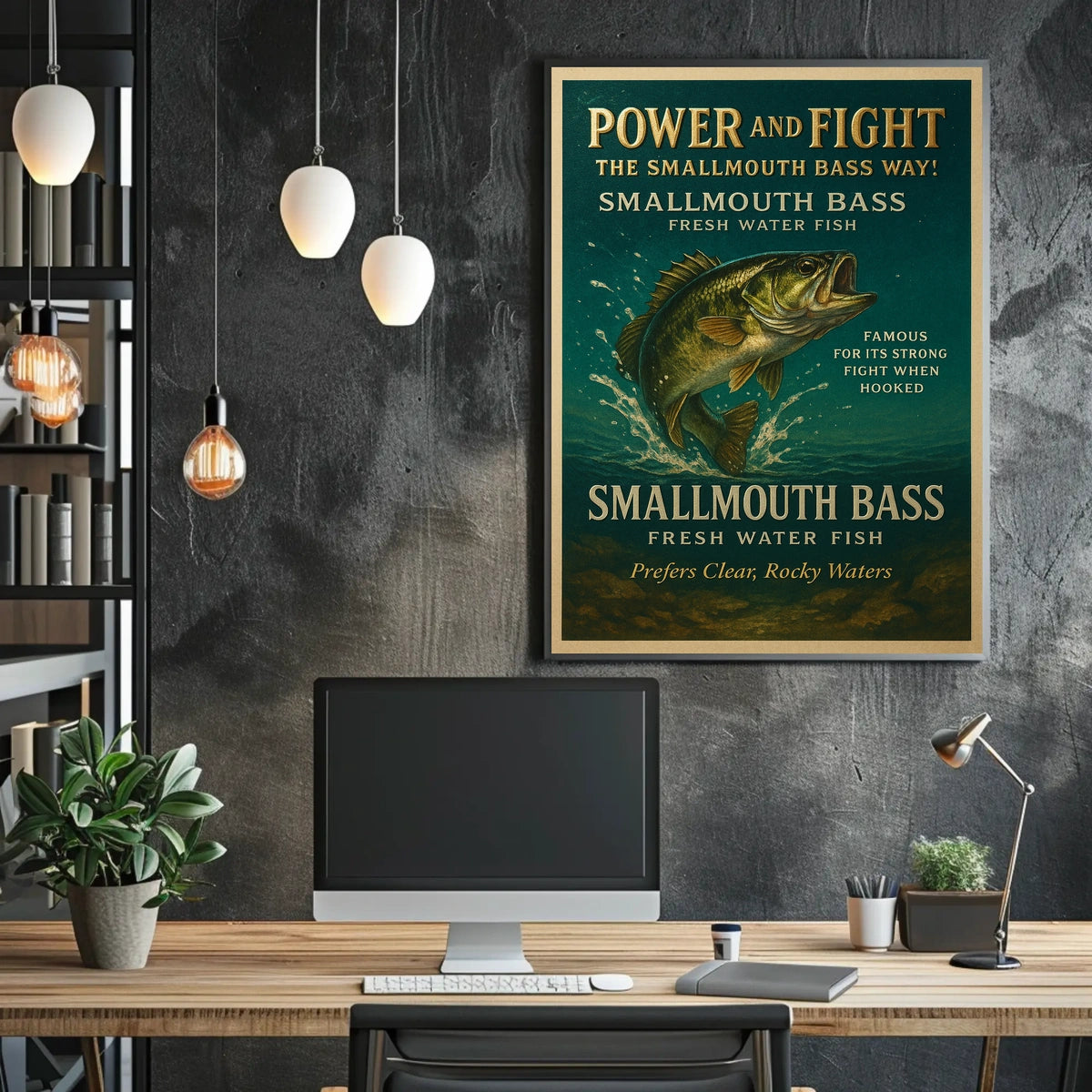Power and Fight The Smallmouth Bass Way Poster