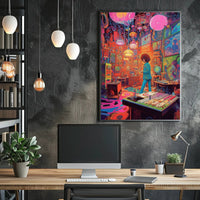 Psychedelic Studio Vibes Poster