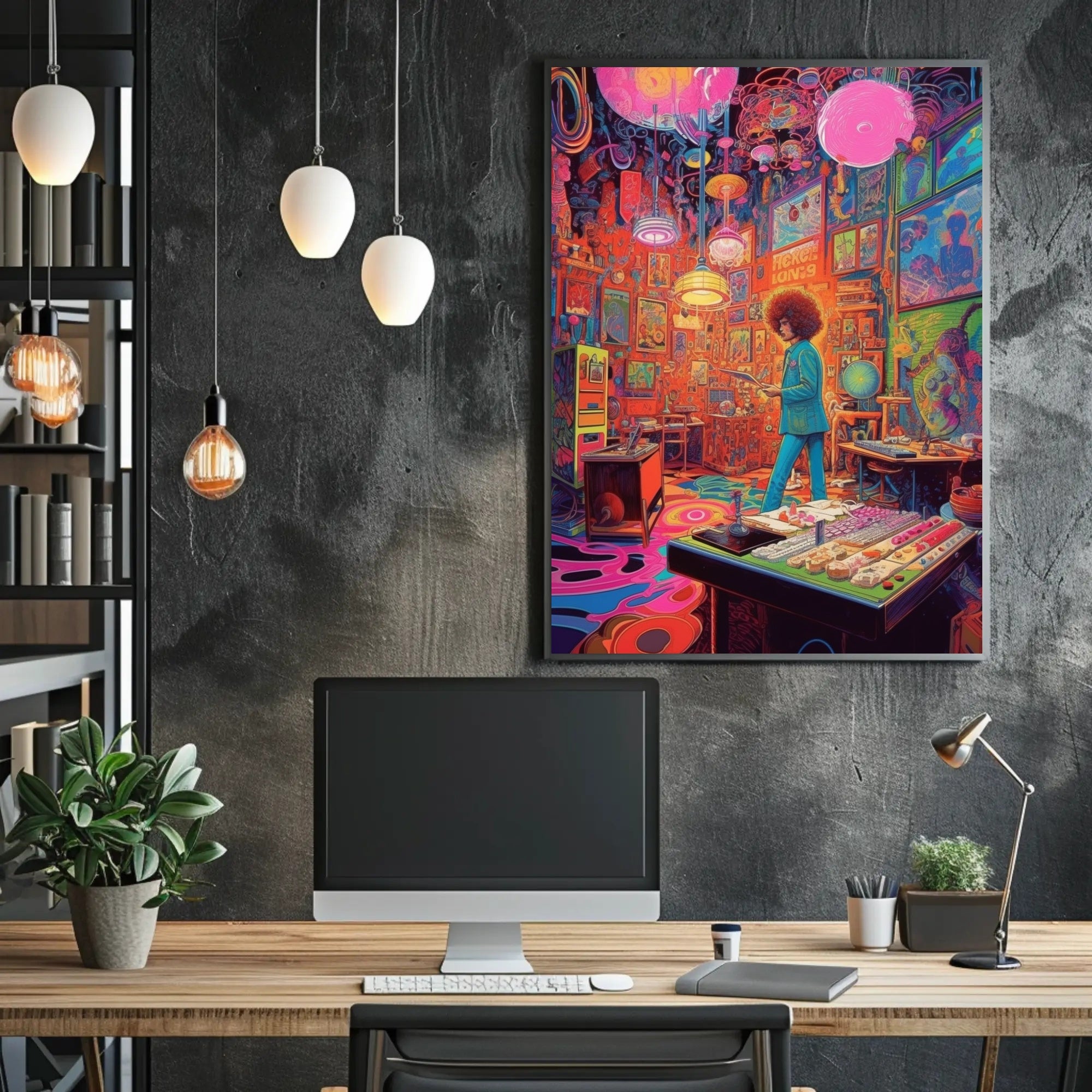 Psychedelic Studio Vibes Poster