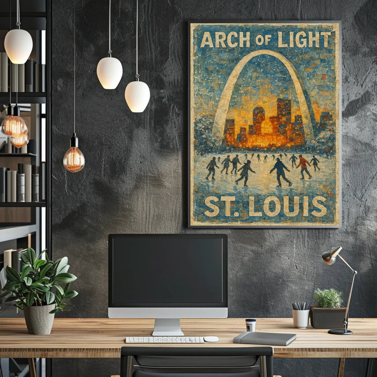 Arch Of Light St. Louis Poster