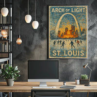 Arch Of Light St. Louis Poster