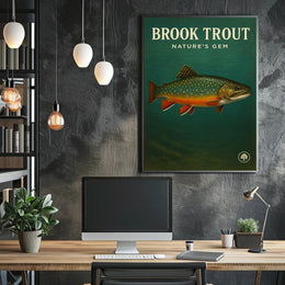 Brook Trout Nature's Gem Wall Art Print PosterGoat