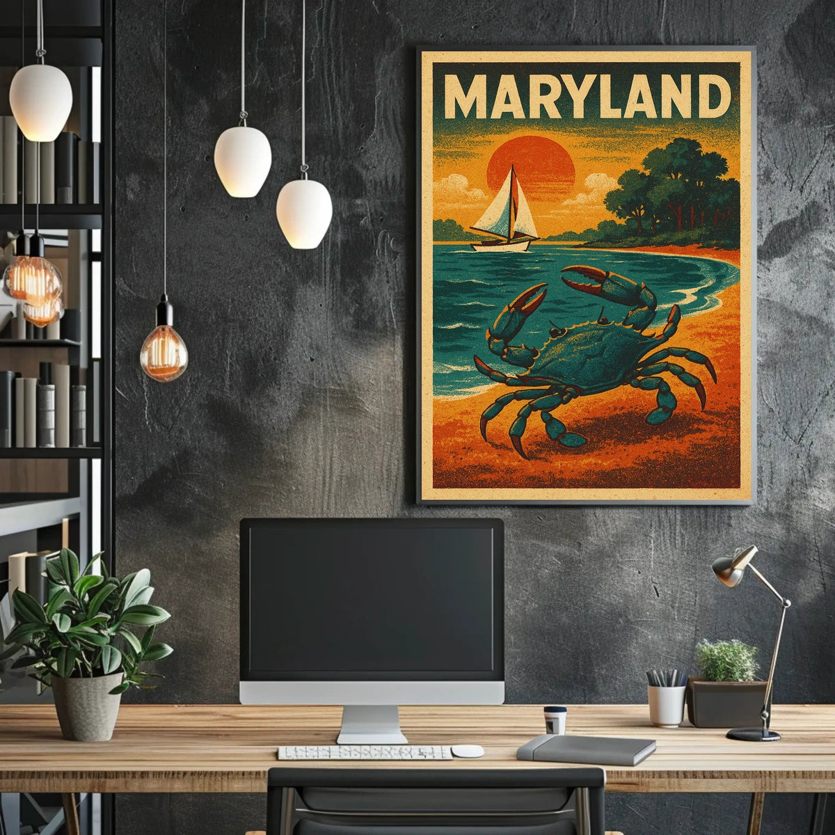 Maryland Coastal Charm Poster