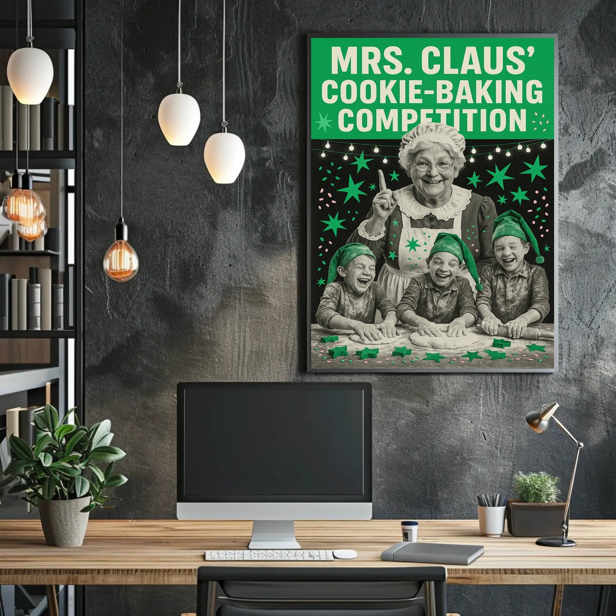 Mrs. Claus Cookie-Baking Competition Poster