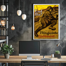 Patriotic War Bond Propaganda Poster for National Support
