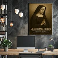 Saint Elizabeth Rose Poster