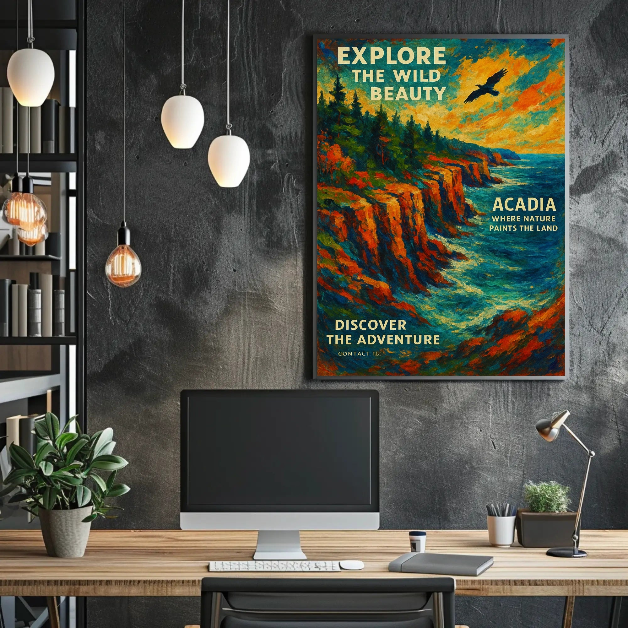 Explore the Wild Beauty of Acadia Poster PosterGoat