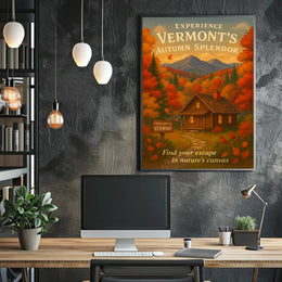 Vermont Autumn Splendor Wall Art Print
