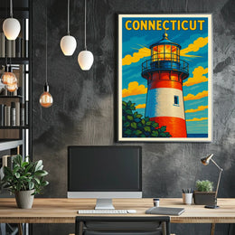 Connecticut Lighthouse Poster
