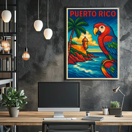 Vibrant Puerto Rico Poster