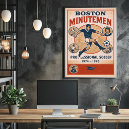Boston Minutemen Soccer Team Poster PosterGoat