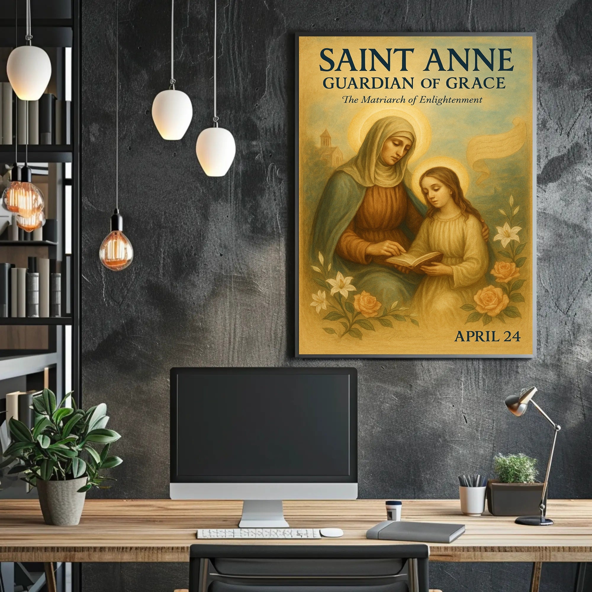 Saint Anne's Grace and Enlightenment Heritage Poster PosterGoat