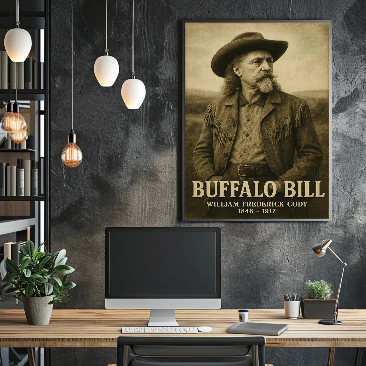 Buffalo Bill Iconic Cowboy Era Historical Poster