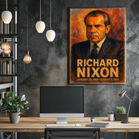 Richard Nixon Presidential Portrait Poster
