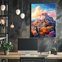 Acropolis Athens Illustration: Greek Heritage Cultural Poster