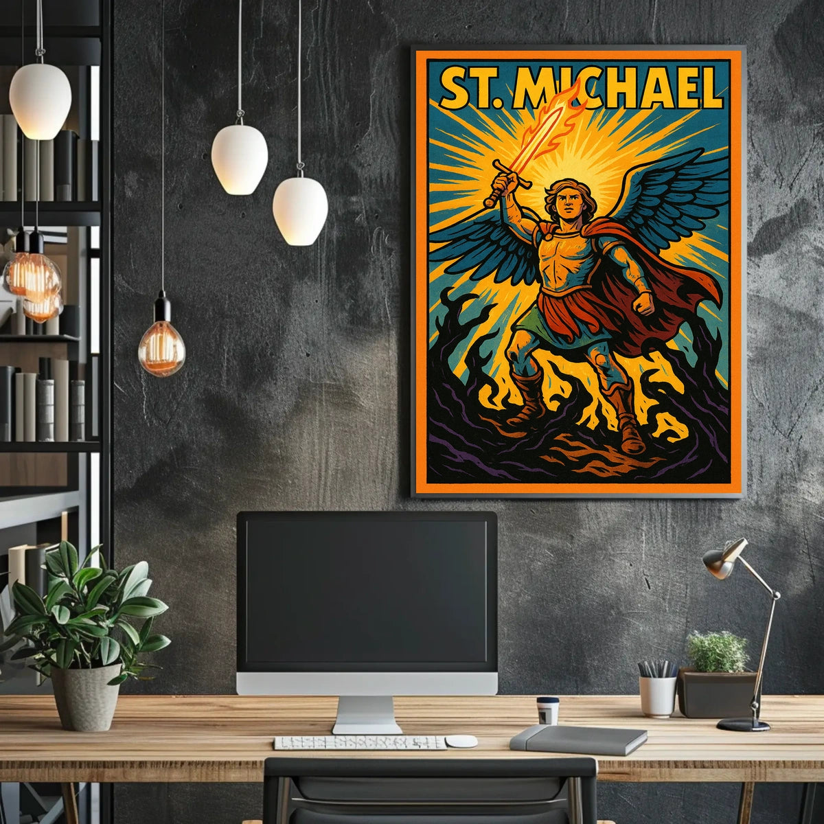 Archangel Michael Wall Art Poster