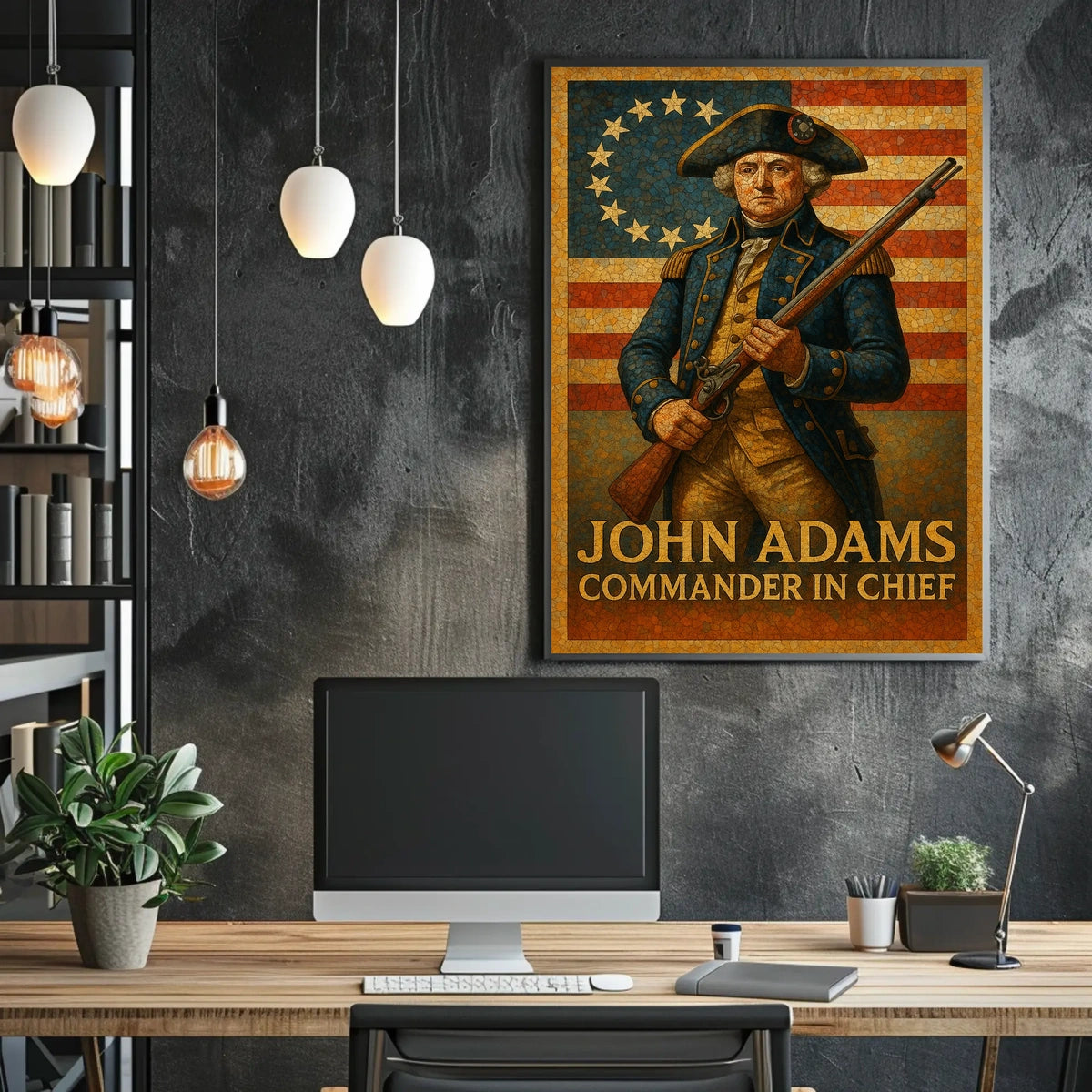 John Adams Commander In Chief Poster