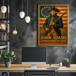 John Adams Commander In Chief Poster