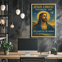 Jesus Christ Divine Light Religious Cultural or Heritage Poster