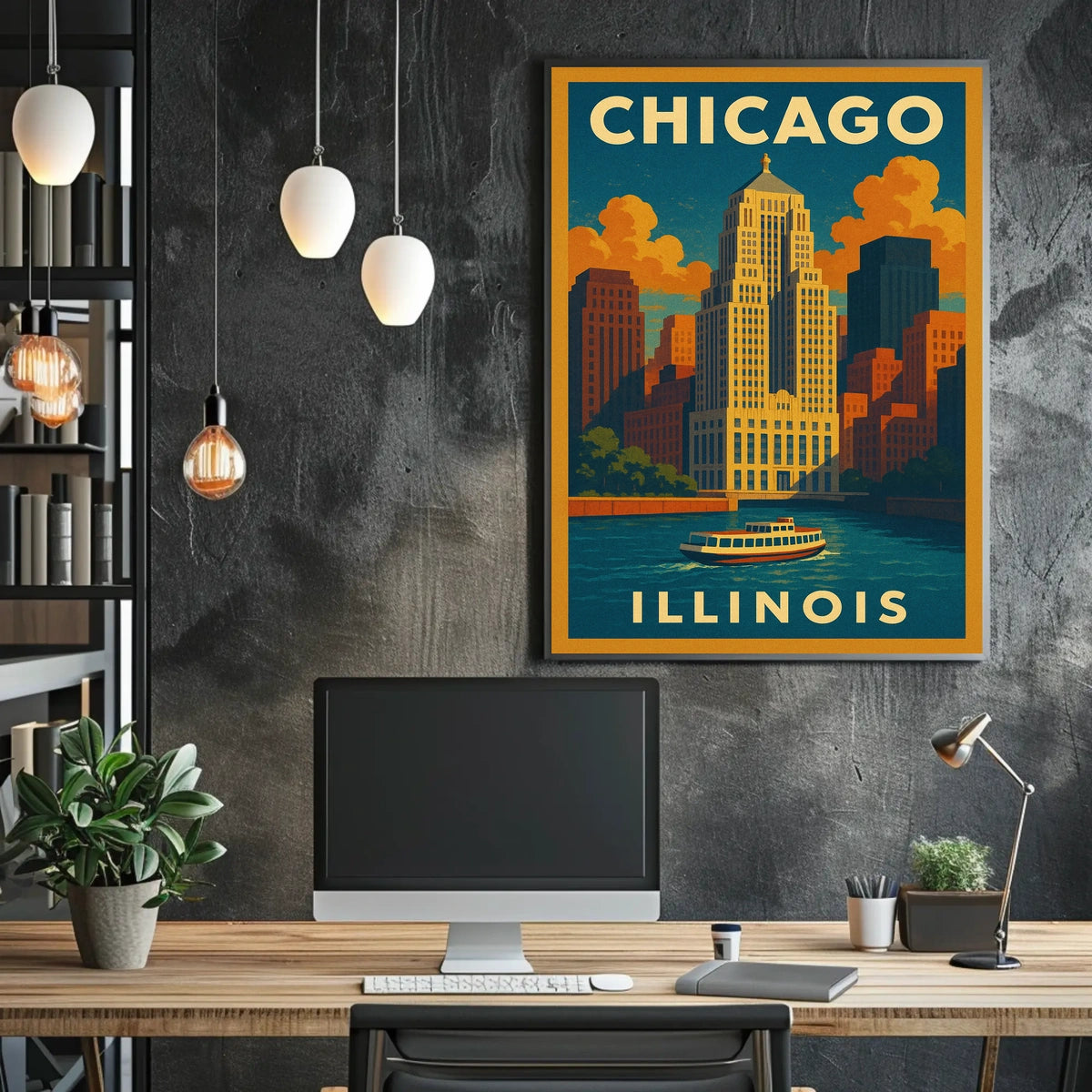 Chicago Skyline Poster