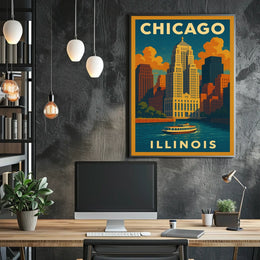 Chicago Skyline Poster