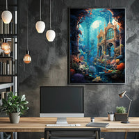 Enchanted Underwater Ruins Poster