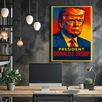 Donald J. Trump President Poster