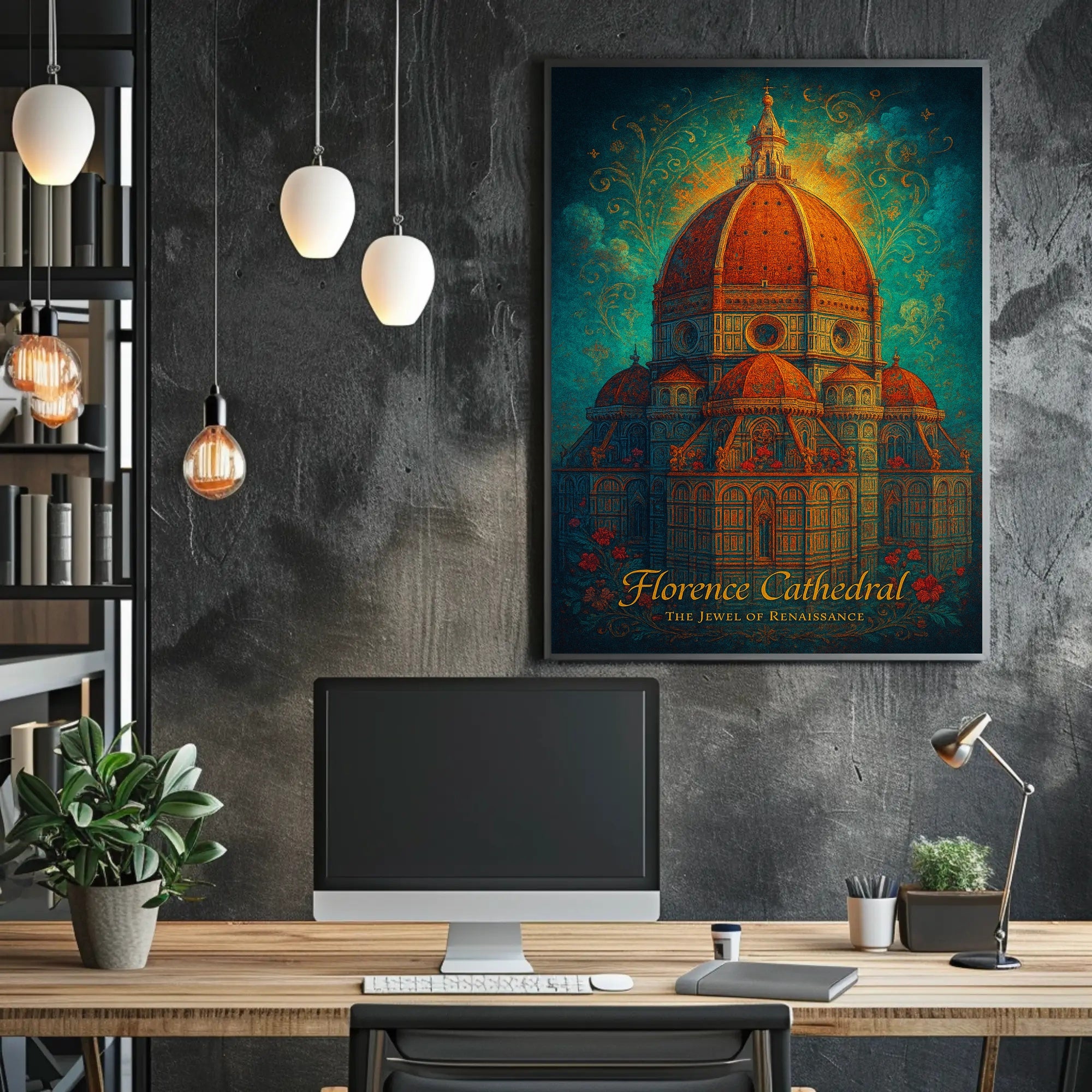 Florence Cathedral Renaissance Art Masterpiece Cultural or Heritage Poster