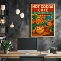 Hot Cocoa Café At The North Pole Poster