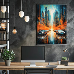 Futuristic Cityscape Poster