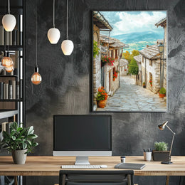 Albania Gjirokaster Historic Stone Streetspng Poster