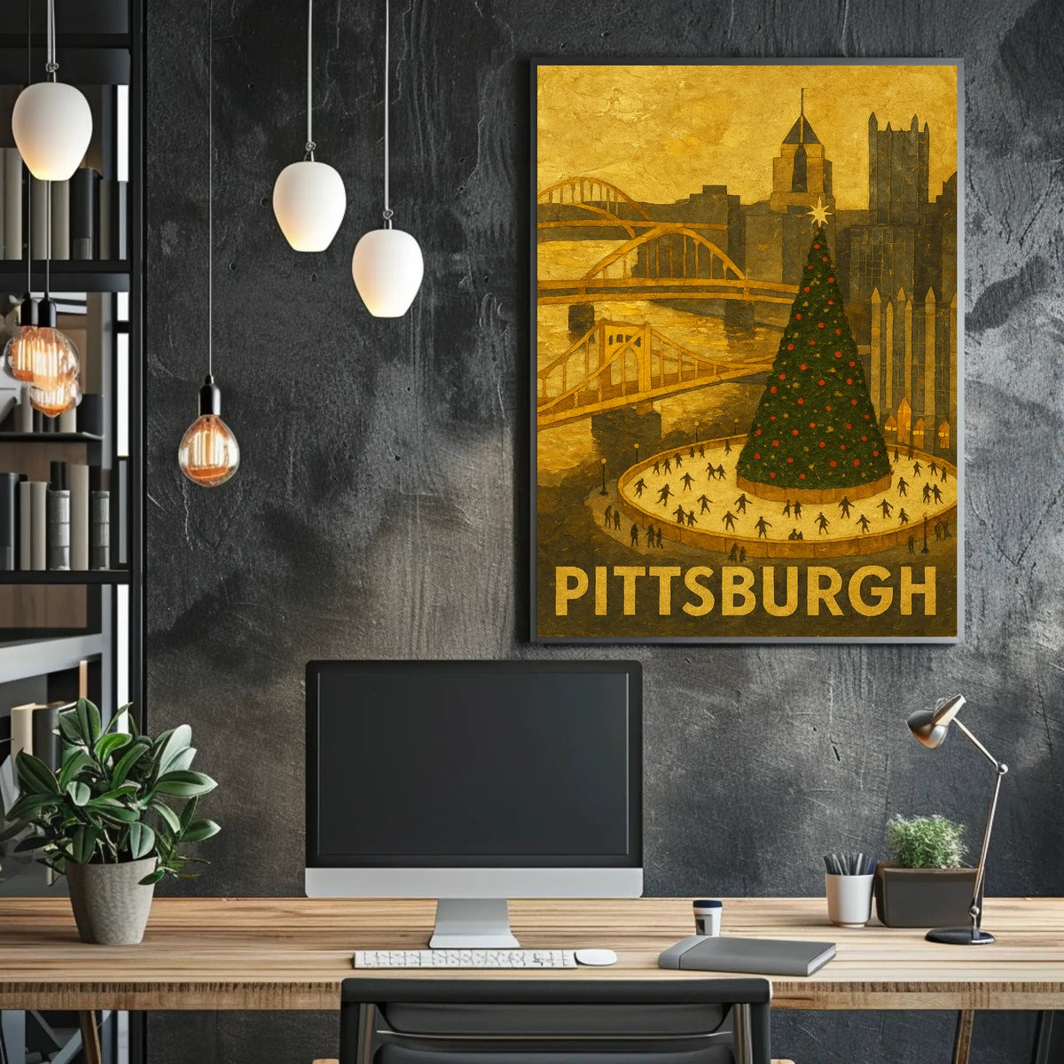 Pittsburgh Winter Wonderland Poster