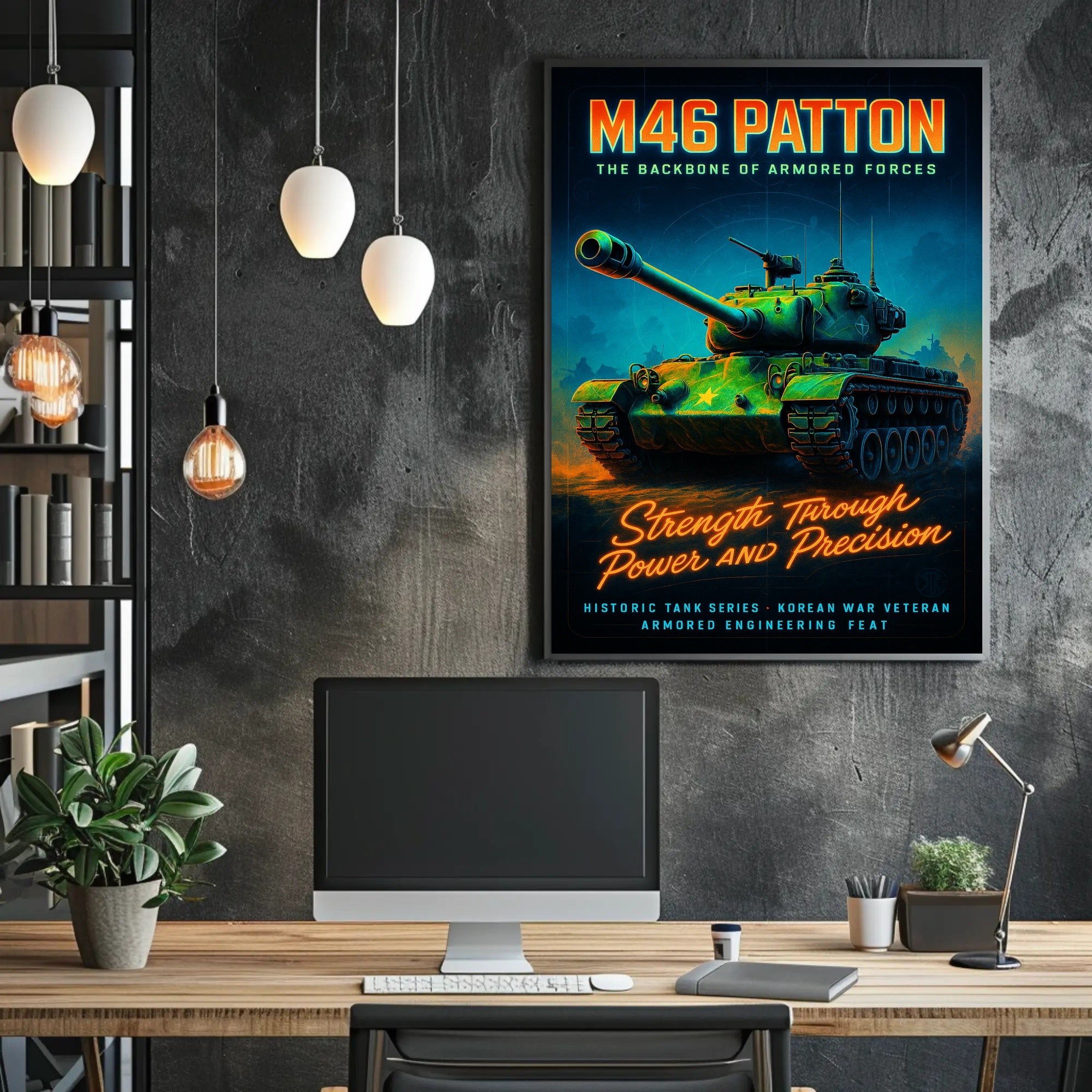 M46 Patton - The Backbone of Armored Forces Poster PosterGoat