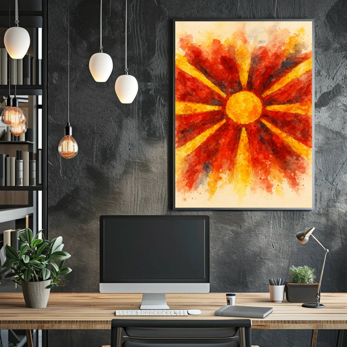 Radiant Sunburst Poster