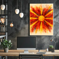 Radiant Sunburst Poster