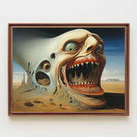 Surreal Desert Giant Sci-Fi Poster