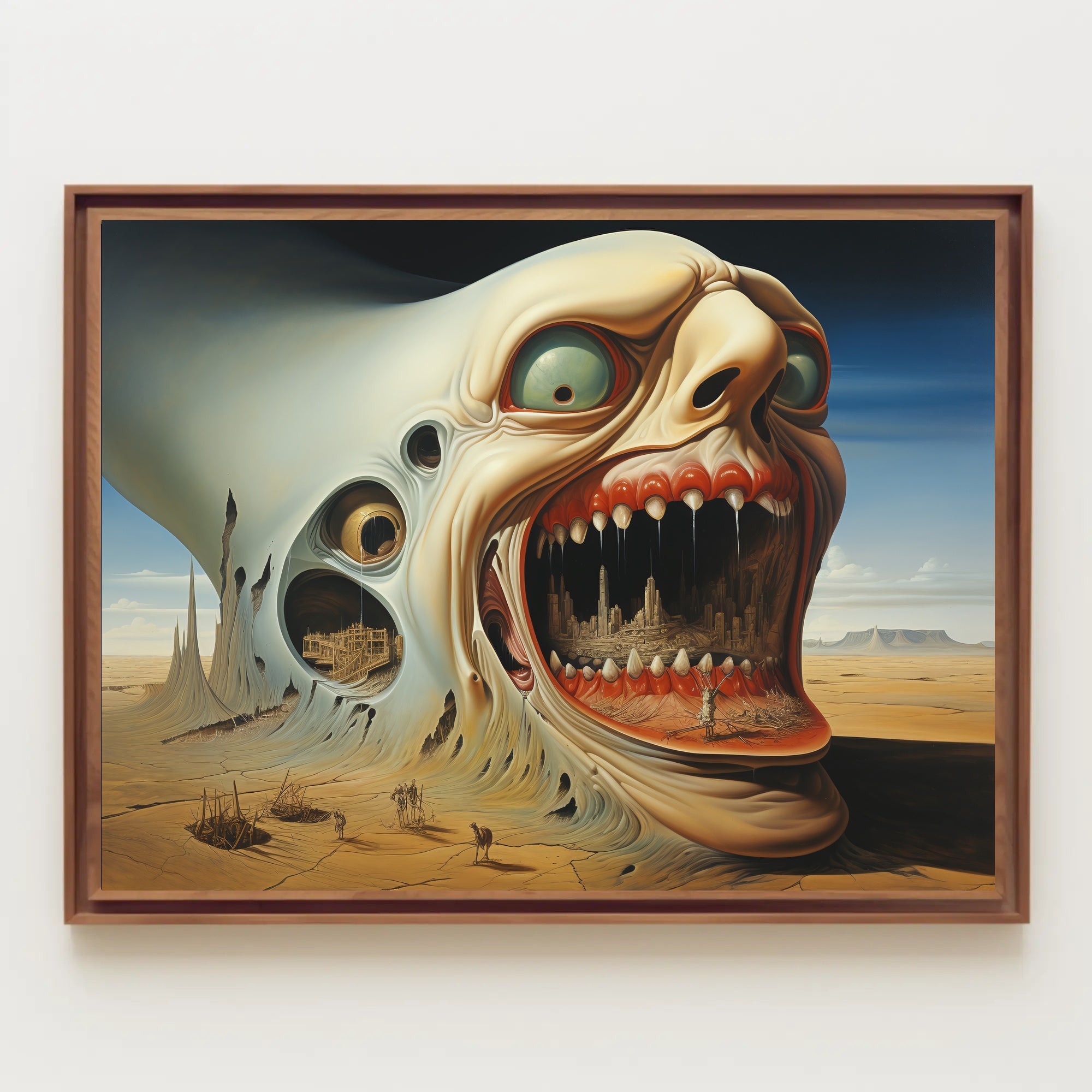 Surreal Desert Giant Sci-Fi Poster