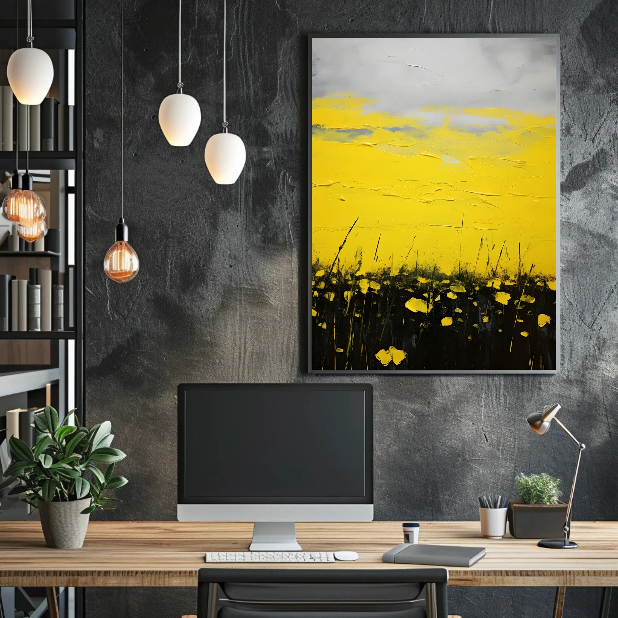 Vibrant Fields Landscape Poster Wall Art Print