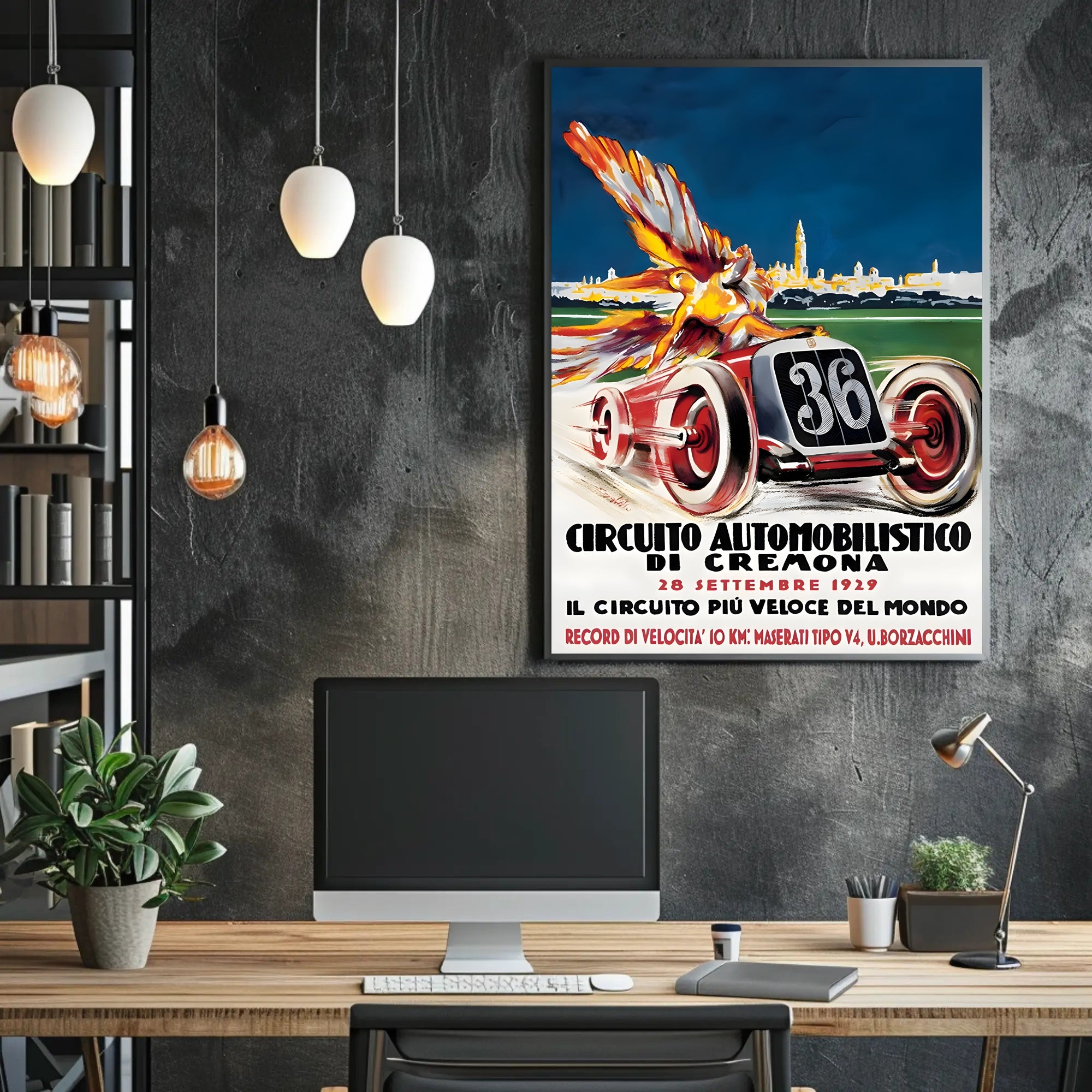 Circuito Automobilistico di Cremona 1929 Poster