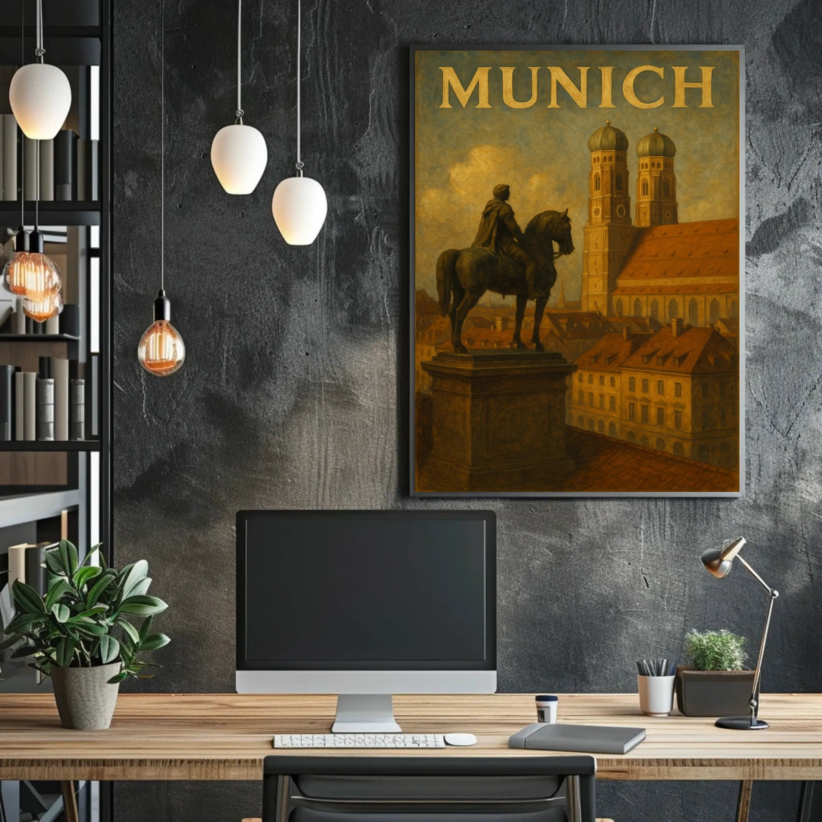 Munich Cityscape Poster