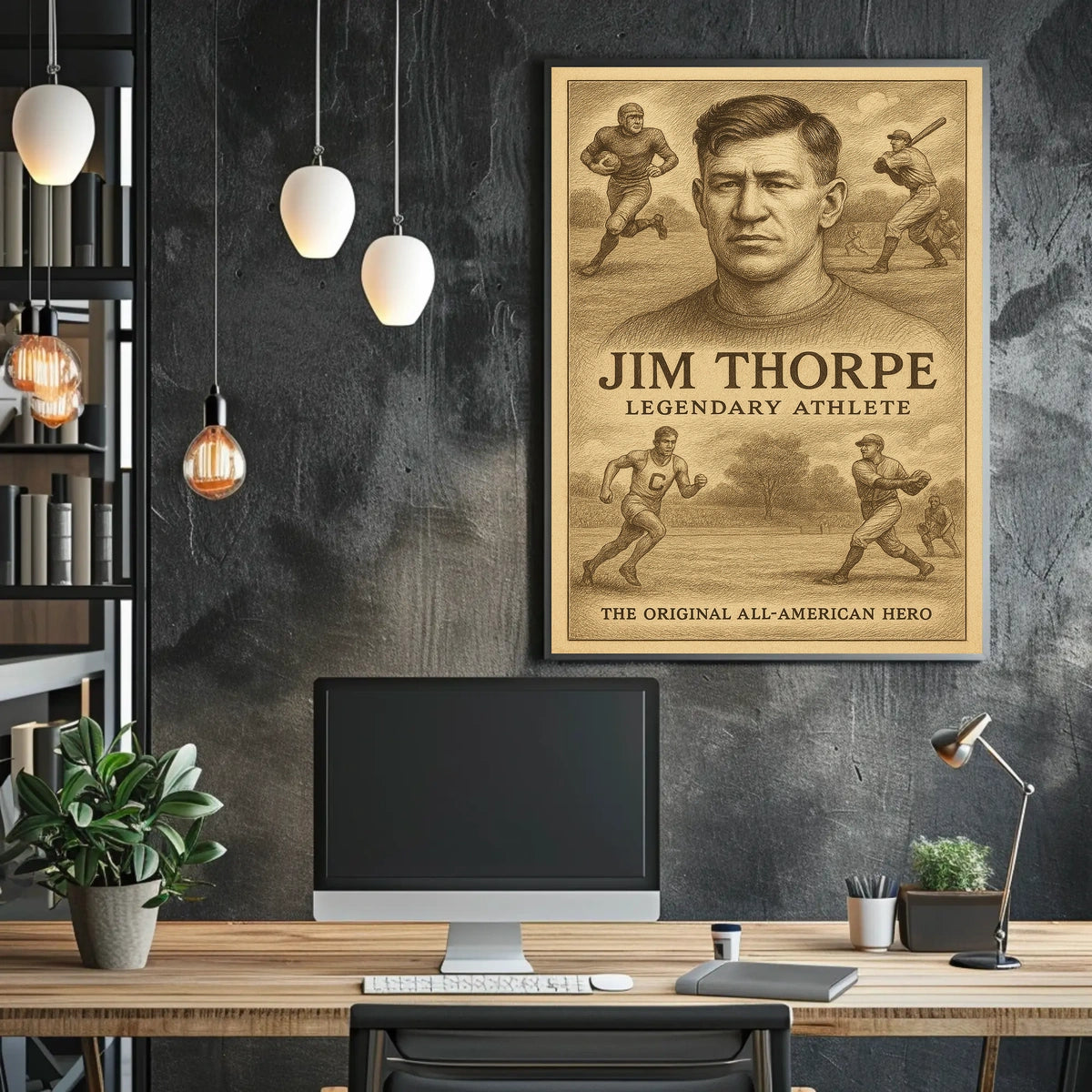 Jim Thorpe Legendary Athlete Jim Thorpe Poster