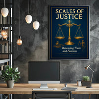 Scales of Justice Poster PosterGoat