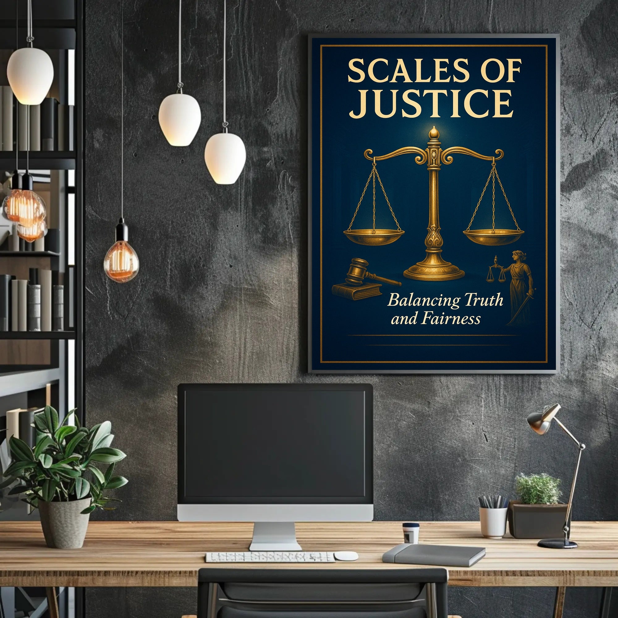 Scales of Justice Poster PosterGoat