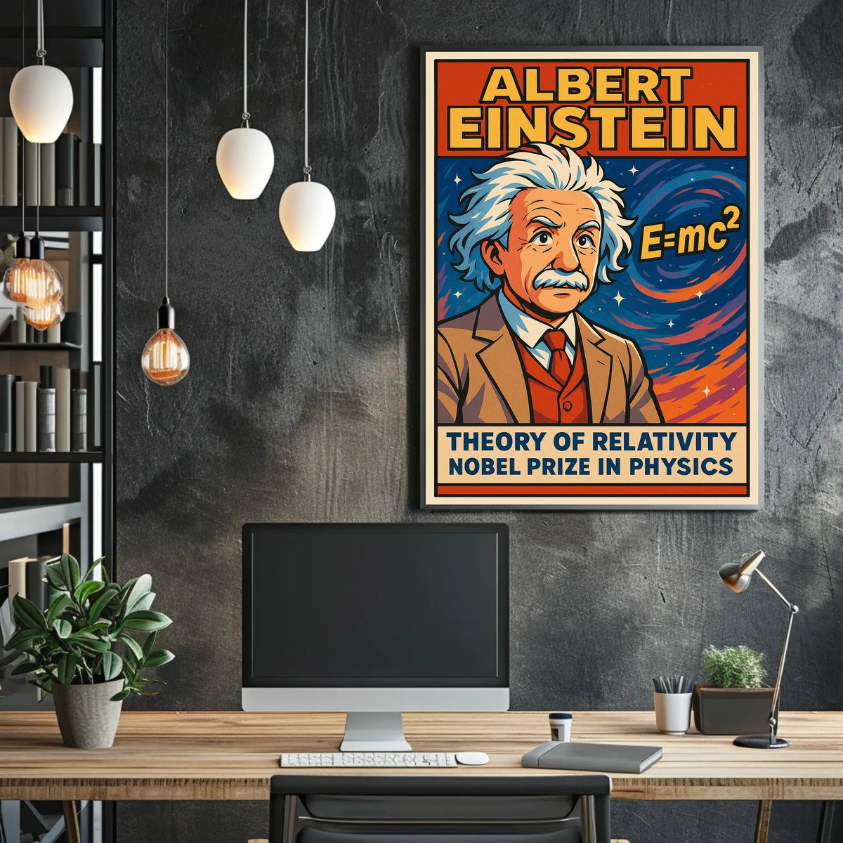Albert Einstein Theory Of Relativity Poster
