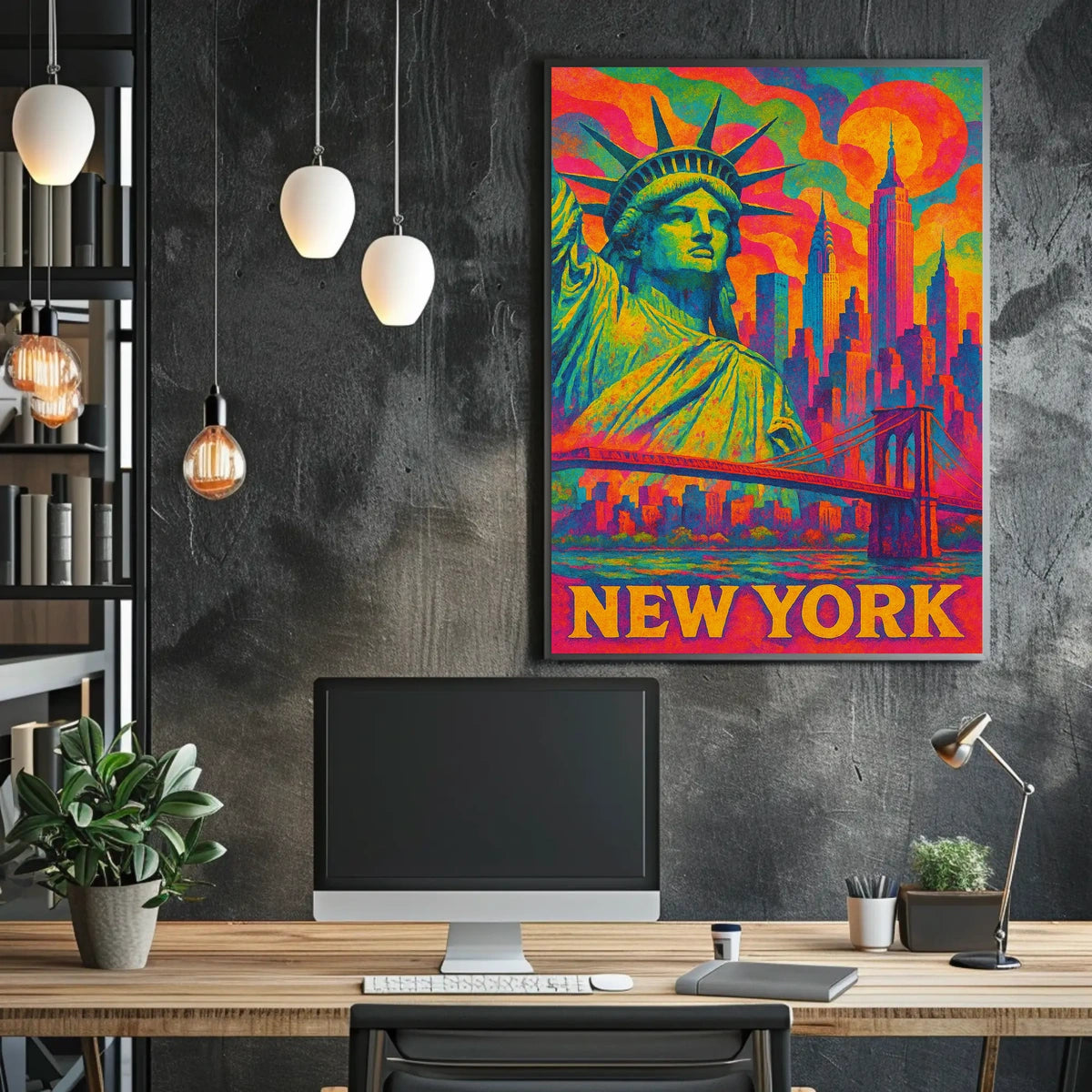 Vibrant New York Cityscape Poster