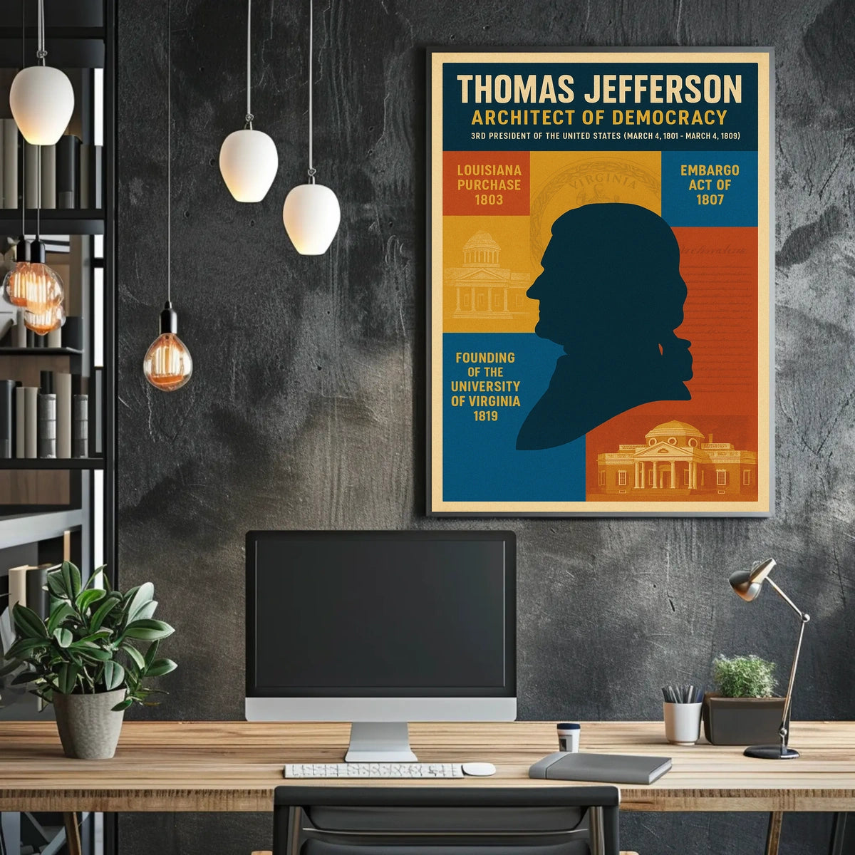 Thomas Jefferson 3rd President Poster