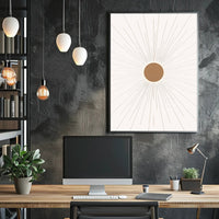 Radiant Sunburst Poster