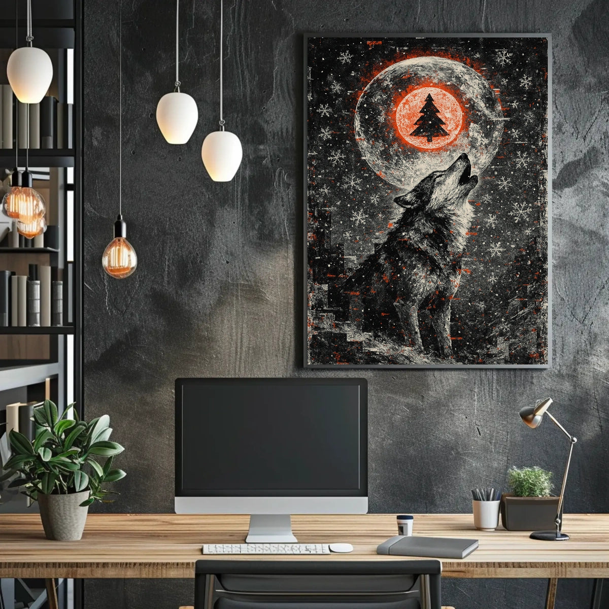 Howling Under the Winter Moon Poster