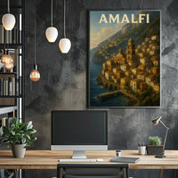 Hyperrealistic Amalfi Poster Museum Quality Home Decor