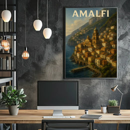 Hyperrealistic Amalfi Poster Museum Quality Home Decor
